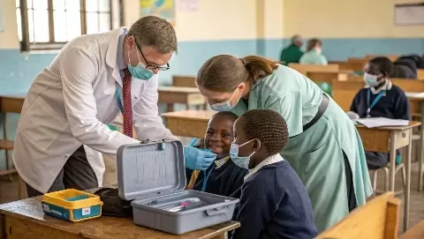 Dentists Conduct School Check-ups in New Initiative